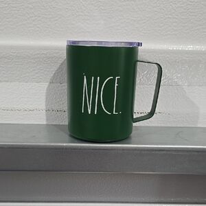 Rae Dunn Green 'NICE' Mug‎